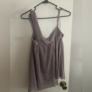 Free People beaded Lavender Tank